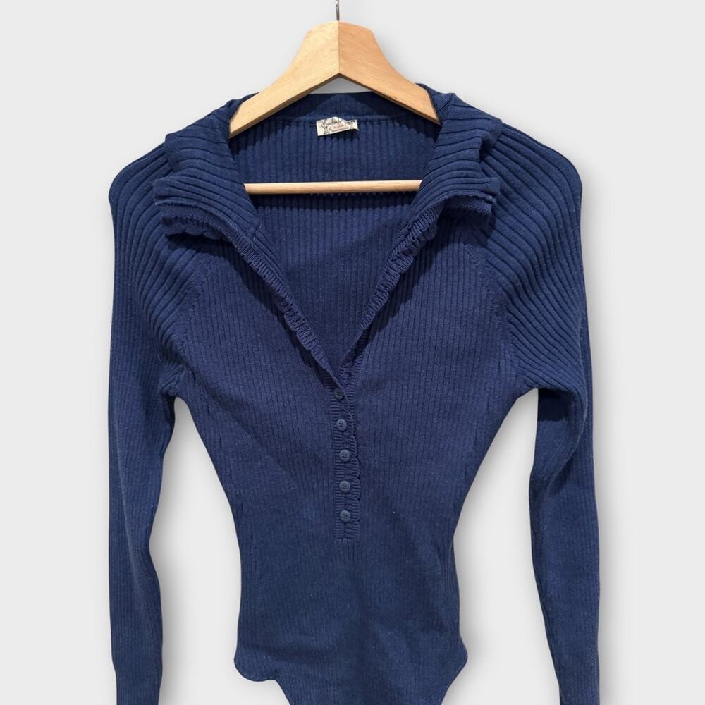 NEW FREE PEOPLE Ready For It Long Sleeve Bodysuit Size Large - Picture 8 of 13